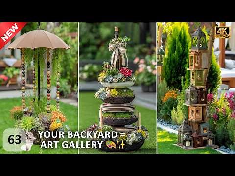 ♻️ GENIUS Garden Sculptures from Trash! 🌿 | DIY Recycled Art You’ll LOVE 💡