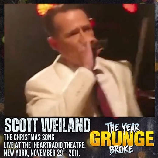 SCOTT WEILAND - The Christmas Song - Live at the IHeartTheatre, New York City, November 29th, 2011. This rendition of the Nat King Cole classic is taken from Scott's holiday album, The Most Wonderful Time of the Year, which was his third and final solo album, released on October 4th 2011. "I wanted to do it like a traditional Christmas album, like in the 30s and 40s," Scott said of this release, "I really connected with the crooners and the jazz stuff. They really touched my heart — the Frank an