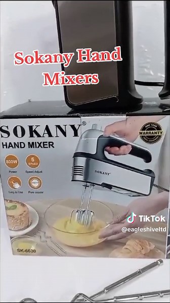 Sokany Hand Mixer: 5-Speed Easy Baking Tool