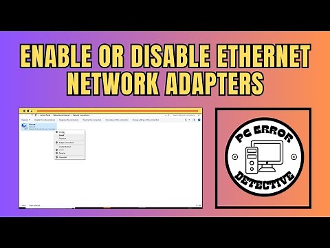 How to Enable or Disable Ethernet Network Adapters on Windows 10