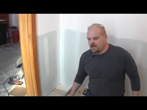 Prepping the floor for cement board