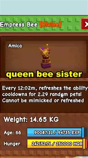 Empress Bee is OP #growagarden #roblox