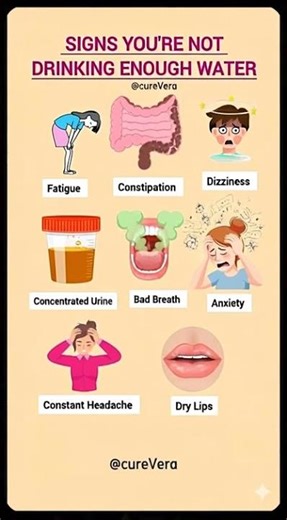 8 Warning Signs You’re Not Drinking Enough Water! 💧⚠️ #HydrationTips #HealthAlert