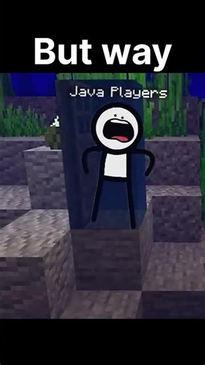 Java Players vs Bedrock Players Be Like... 😂💀 #minecraftbuilding #minecraft #gaming