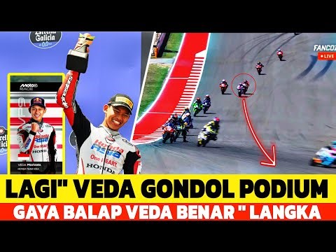 Veda Ega pratama digelontor sponsor Eropa pertama~gondol podium moto3~diakui komentator MotoGP