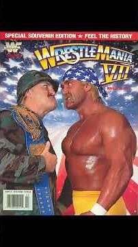 WWF Wrestlemania 7 Program 1991 #wrestling #wwe #wwf #hulkhogan #romanreigns #johncena #ytshorts