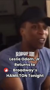 Rewind! ⭐️ Leslie Odom, Jr. returns to Broadway’s HAMILTON tonight! We’re throwing it back to the Aaron Burr, Sir vlog when his college classmates Josh Gad, Rory O’Malley and friend Dan Stevens stopped by after Leslie’s original run in the show. See the Tony Award winner back on Broadway through November 26th in the critically acclaimed Lin-Manuel Miranda musical. Tickets at Broadway.com 🎟️ #leslieodomjr #hamilton #broadway #musicaltheatre | Broadway.com