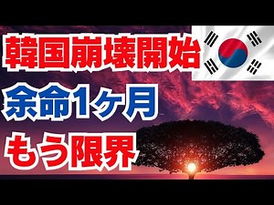 韓国崩壊開始 余命1ヶ月 もう限界