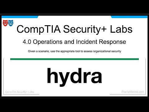 Password Cracking with Hydra | Security+ Ethical Hacking Tools (Ep.30)