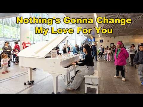 Nothing’s Gonna Change My Love for You | Street Piano Performance That Stopped Everyone