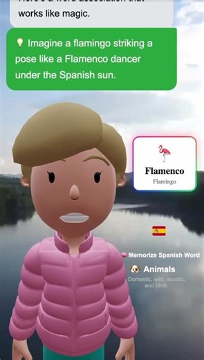 🦩 Flamenco (Flamingo) – Learn Spanish word in 30s