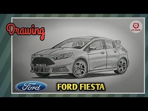 Drawing Ford Fiesta