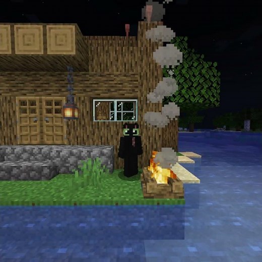 Cat Logic Saves My Survival World #minecraft #shorts #funny