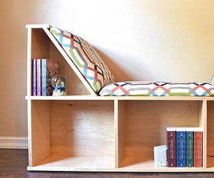 How to Build an Awesome Reading Nook With Book Storage.