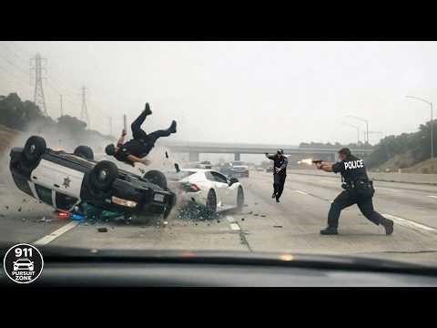 MOST BRUTAL High-Speed Police Chases Caught on Dashcam You Wouldn't Believe if Not Filmed #98