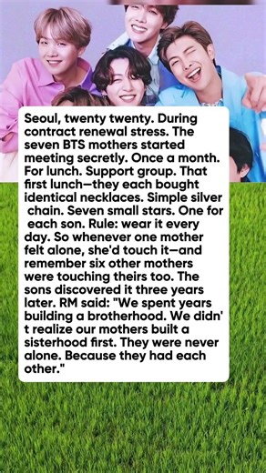 What Suga's Mother Did Every Night at Eleven PM for Seven Years That Nobody Knew