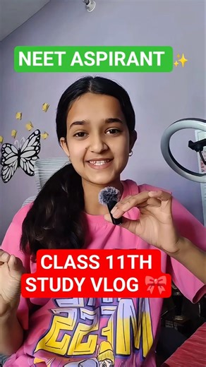 NEET Aspirant Study Vlog | Class 11th Journey 🧠✨#studyvlog #neet #class11