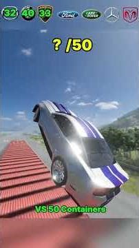 Which Car Survives 50 Containers? The Answer Will Shock You! 😱