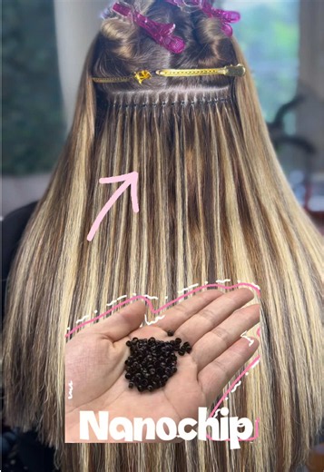 Técnica Nanochip para extensiones discretas y naturales