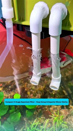 Compact 3-Stage Aquarium Filter – Easy Setup & Superior Water Clarity