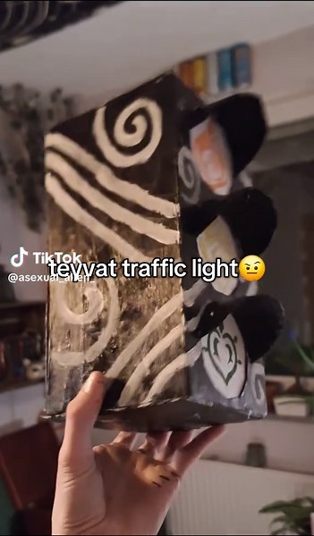 For Mauvikas motorcycle I guess🥹 #diy #trafficlight #teyvat #genshin #fyp