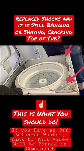 Whirlpool Washer Still Off Balance After Shock Replacement FIX!! #shorts