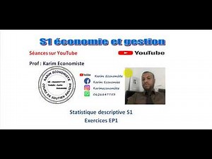 Statistique descriptive S1 Exercices EP1