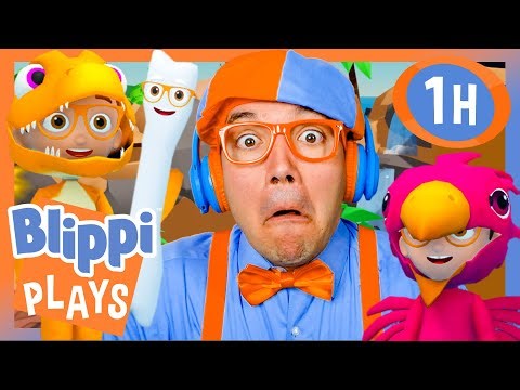 I Find ALL Dinosaur Blippis! 🦖 BEST OF BLIPPI PLAYS ROBLOX! 🎮 Educational Gaming Videos for Kids