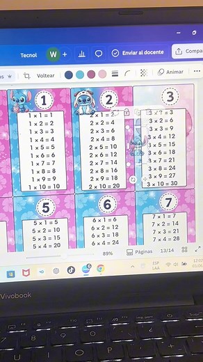 495K views · 6.7K reactions | ¡Crea tu propio llavero de tablas de multiplicar en Canva! ✨ Fácil, rápido y desde cero. Comenta la palabra “Stitch” y te comparto la plantilla 珞 | Mi escuelita de Apoyo | Facebook