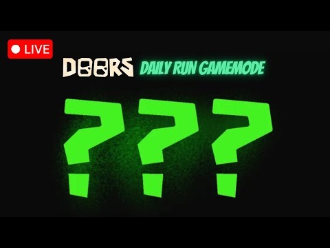 Playing the New Roblox Doors Daily Run Gamemode! (Live Reaction)