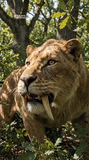 WildLens Chronicles on Instagram: "The Saber-Toothed King: Smilodon 🐾⚔️ Meet the legendary Smilodon, the most famous of the saber-toothed cats. These apex predators were built differently than modern lions, with powerful front limbs designed to wrestle large prey like bison to the ground. Their iconic 7-inch canines were surprisingly fragile, so they likely used them for a final, precise strike once their prey was pinned. A true marvel of Ice Age evolution! #Smilodon #SaberToothCat #IceAge #Pal