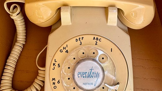 Woods: A rotary phone that isn't connected to anything — yet helps connect to lost loved ones