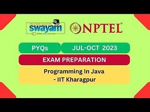 Programming In Java PYQs Part 1 | Previous Year Questions | #nptel #nptel2025 #myswayam