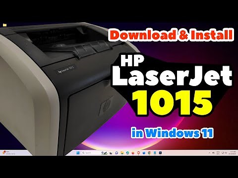 How to Download & Install Hp LaserJet 1015 Printer Driver by USB in Windows 11 PC or Laptop