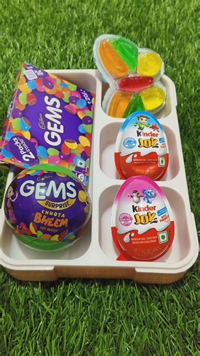 Gems Surprise 🫢 Kinder Joy 😊 #lunchbox 🍱 #shortvideo #shorts