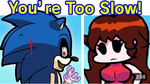 Friday Night Funkin' -FNF Sonic.exe Super High Effort Too Slow Awemix (FNF Mod)