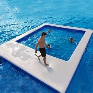 [Hot Item] Portable Floating Sea Protective Inflatable Anti Jellyfish Swimming Pool with Netting Enclosure