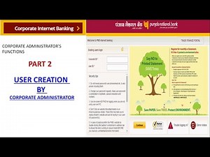 PNB Corporate net banking part 2: how to create transaction USER BY CORPORATE ADMINISTRATOR
