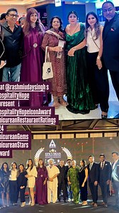 An honor to present the Icon of Epicurean Excellence award at the #EpicureanAwards for Rashmi Uday Singh & Shafquat Ali An evening with the Ace of Culinary Journalism - @rashmi Uday singh is synonymous with food writing excellence. With 39 published volumes and counting, her work spans from haute cuisine to street food discoveries, from Mumbai’s lanes to European boulevards. Despite returning from an Amritsar wedding in bone-chilling 2°C and fighting fever, I couldn’t miss presenting at her epic