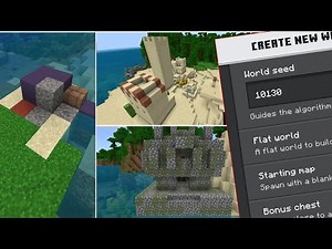 Minecraft Bedrock Seed With Jungle Temple Next to a Village And Trail Ruins