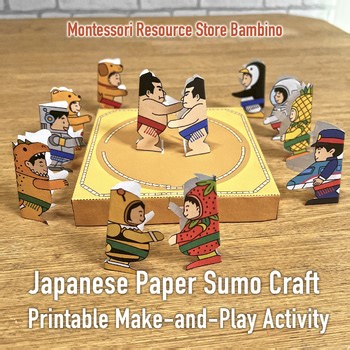 Japanese Paper Sumo Craft – Printable Make-and-Play Activity