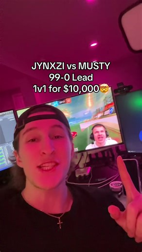 @Jynxzi vs @musty🐮 10 Thousand dollar 1v1 Live NOW🤯 The winner of this match is almost GUARANTEED🫣 - - I’m predicting it’ll be over in under 50 goals😱 - #jynxzi #musty #rocketleague #sizzyaf #fypシ