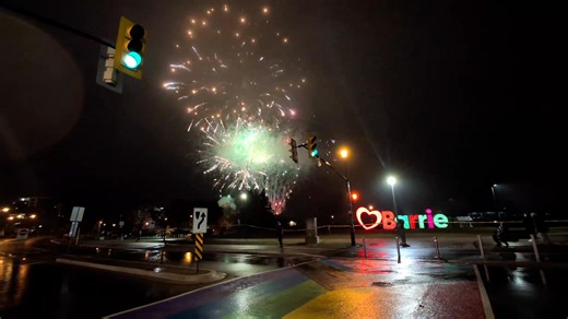 Tree lighting and fireworks after the Barrie Santa Claus Parade | At the Scene Photography