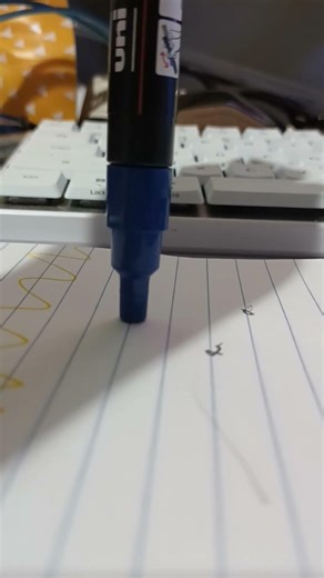 Let's activate my blue paint markers satisfying