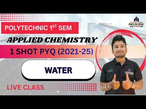 1 Shot PYQ | Chemistry | Water | 1st Semester | Polytechnic Studies | RK Sir