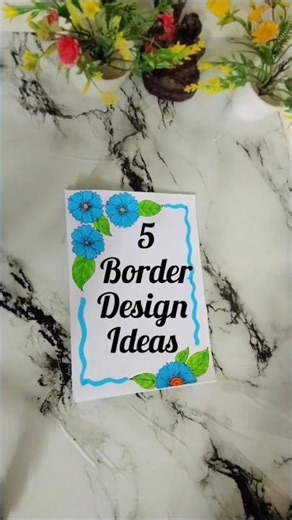 EASY BORDER DESIGNS|PROJECT WORK DESIGNS|Corner And Side Borderdesign #projectborderdesign #project