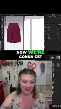 Sewing an Invisible Zipper in CLO3D Placement Setup #shorts