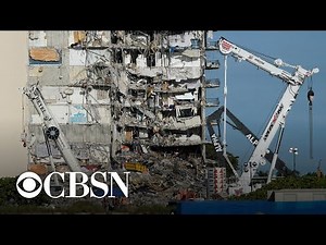Search and rescue efforts paused at site of Florida building collapse over safety concerns