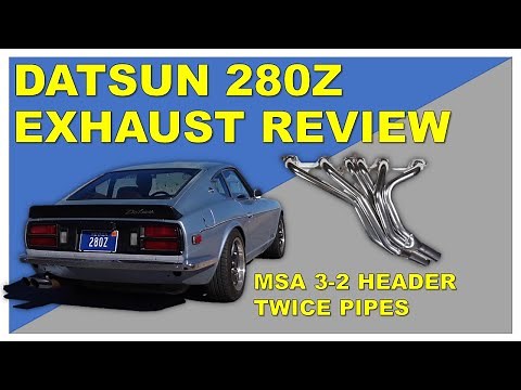 DATSUN 280Z EXHAUST | MSA 3-2 HEADER TWICE PIPES | Motorsport Auto Header and Twice Pipes Exhaust