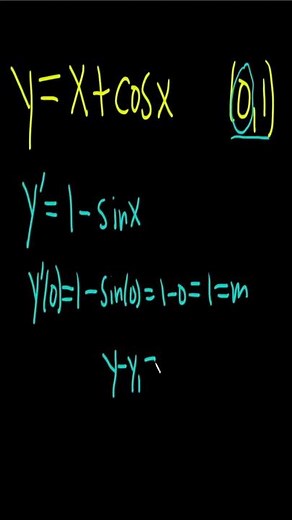 How to Find the Equation of the Tangent Line in Calculus #shorts